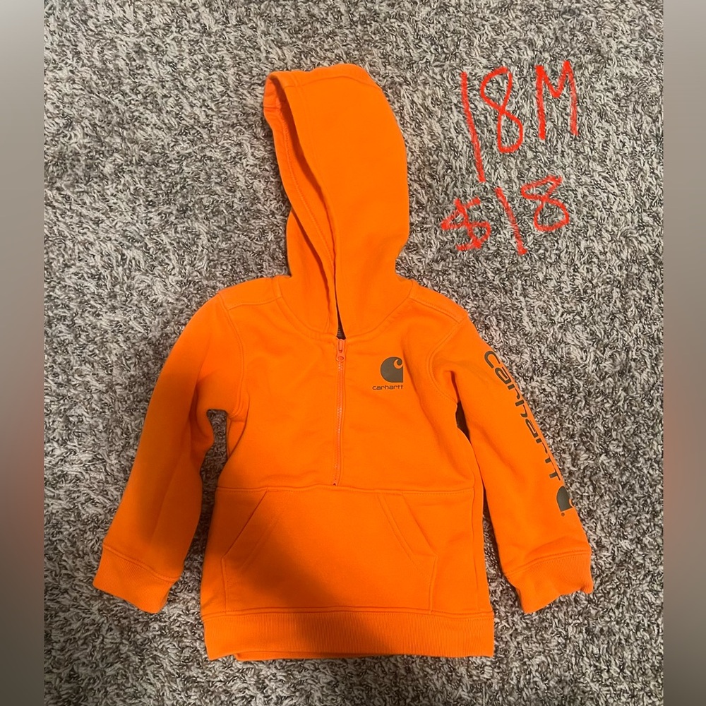 Carhartt Kids Bright Orange Hoodie